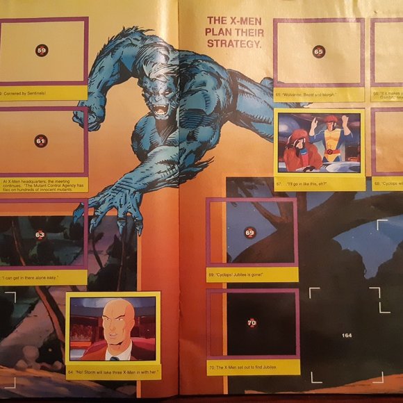 X Men Sticker Activity Book 1993 - Picture 5 of 12